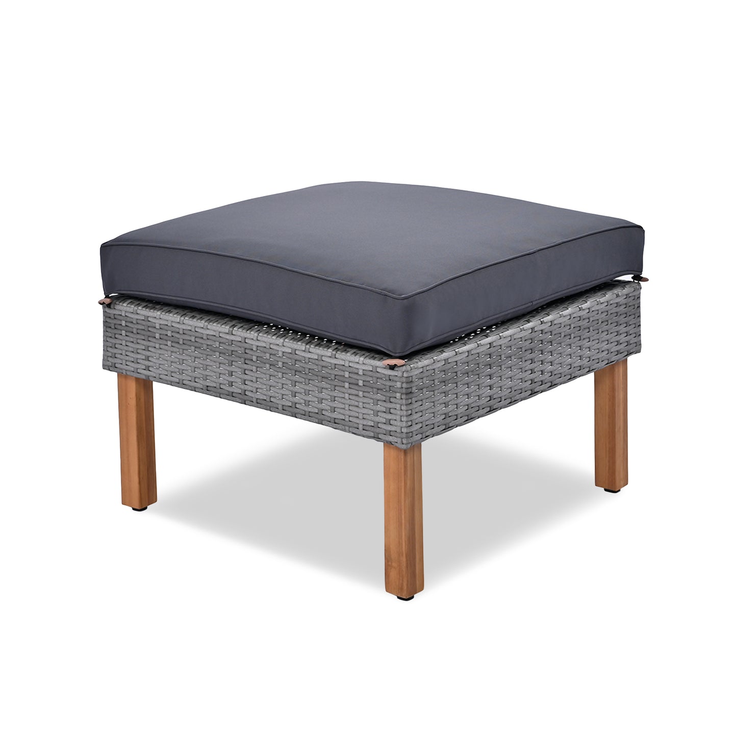Dario 9 Pc Patio Rattan Furniture Set - Gray