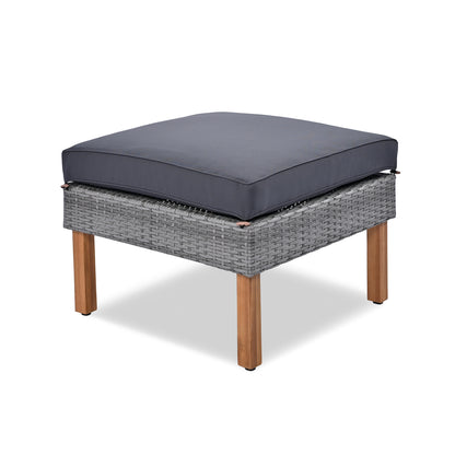 Dario 9 Pc Patio Rattan Furniture Set - Gray
