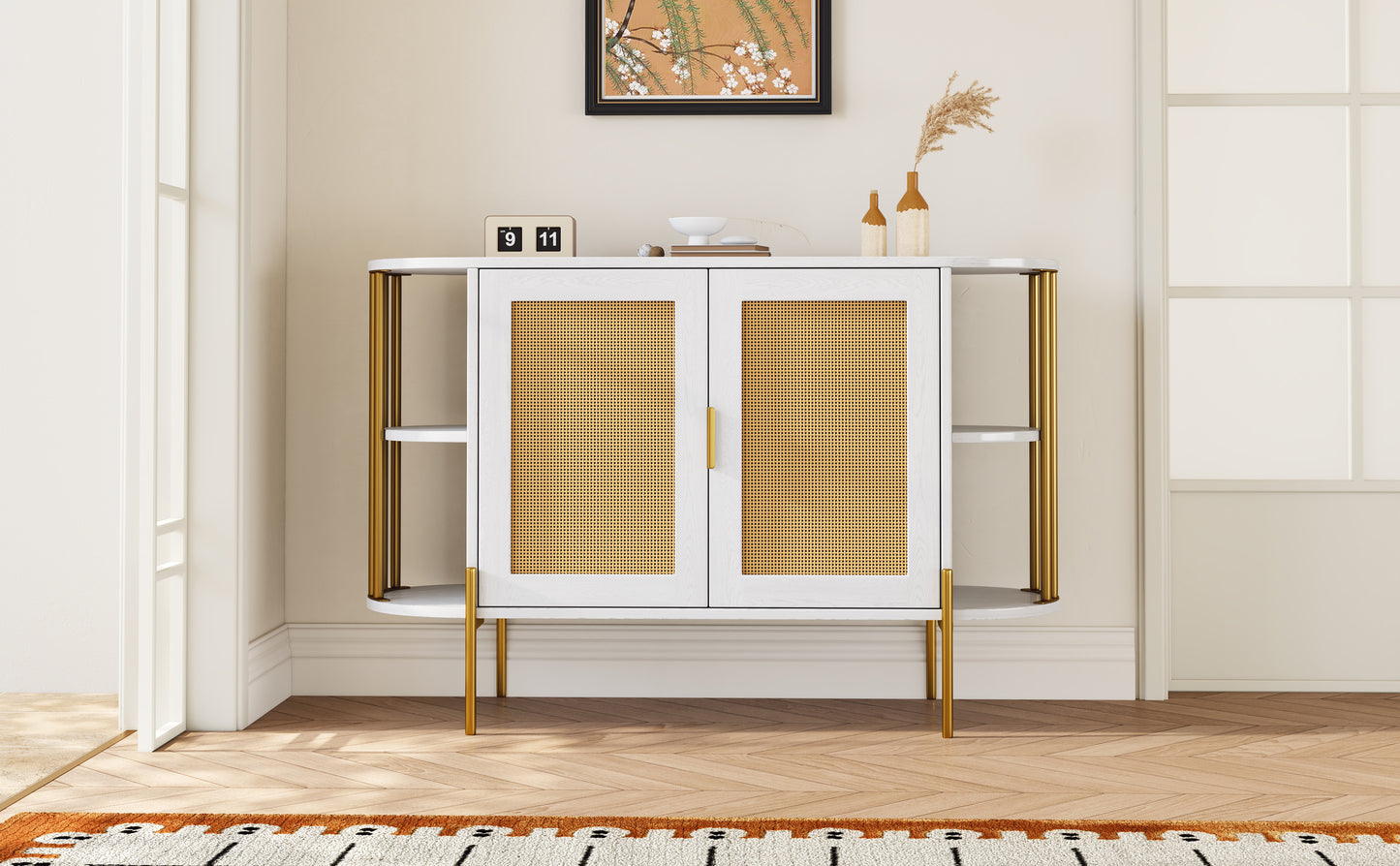 Amari 2- Rattan Door - White