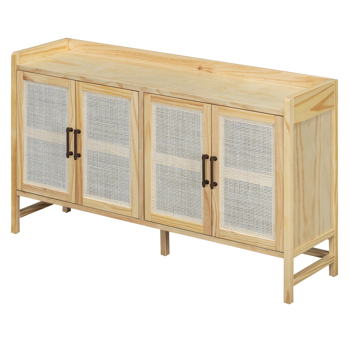 Hana Rattan Doors Sideboard Buffet - Natural
