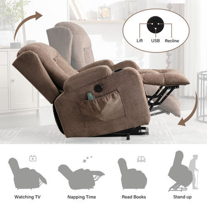 Parsons Power Lift Recliner Chair - Brown