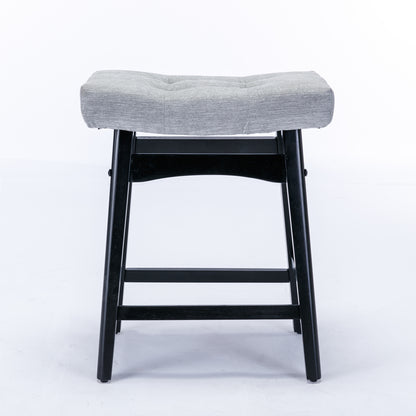 Farmhouse Counter Stools Height 25" -  Gray Set of 2