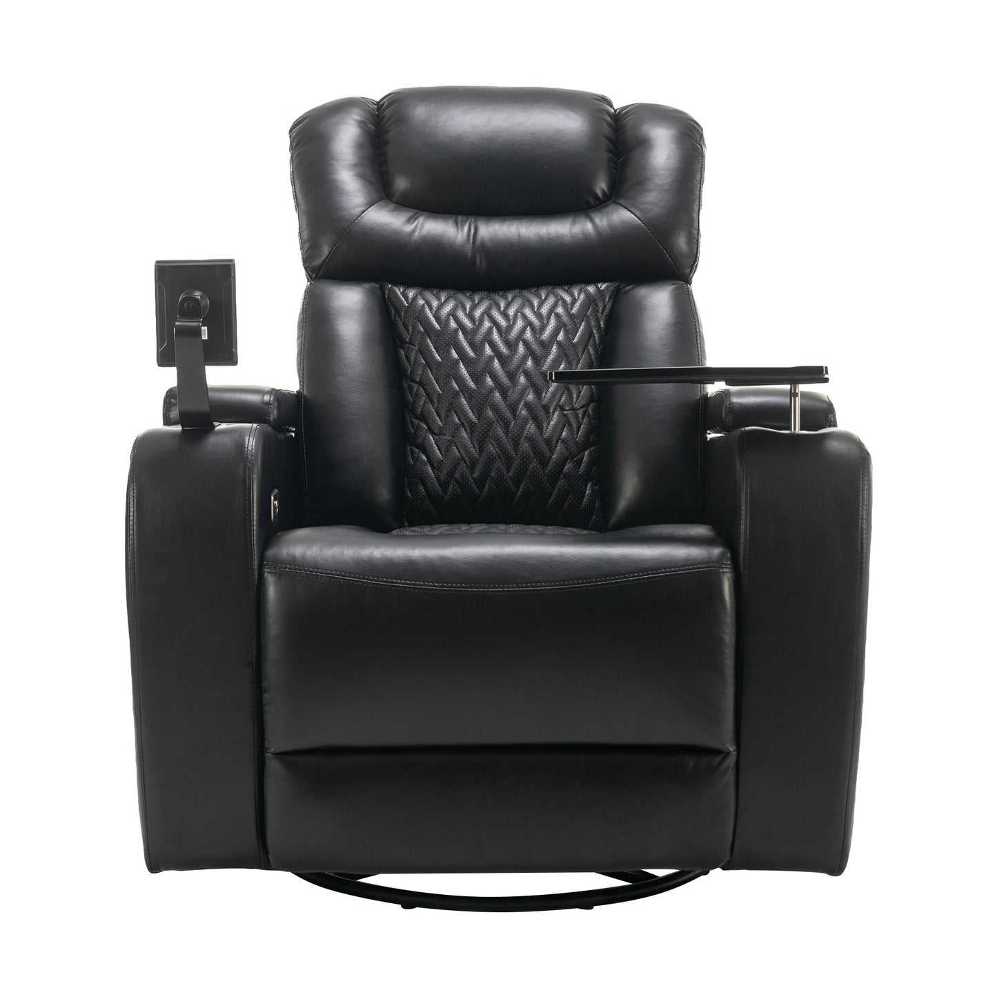 Comfort Max 270 Degree Swivel Power Recliner - Black