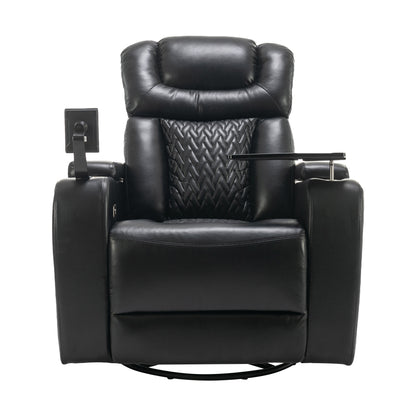 Comfort Max 270 Degree Swivel Power Recliner - Black