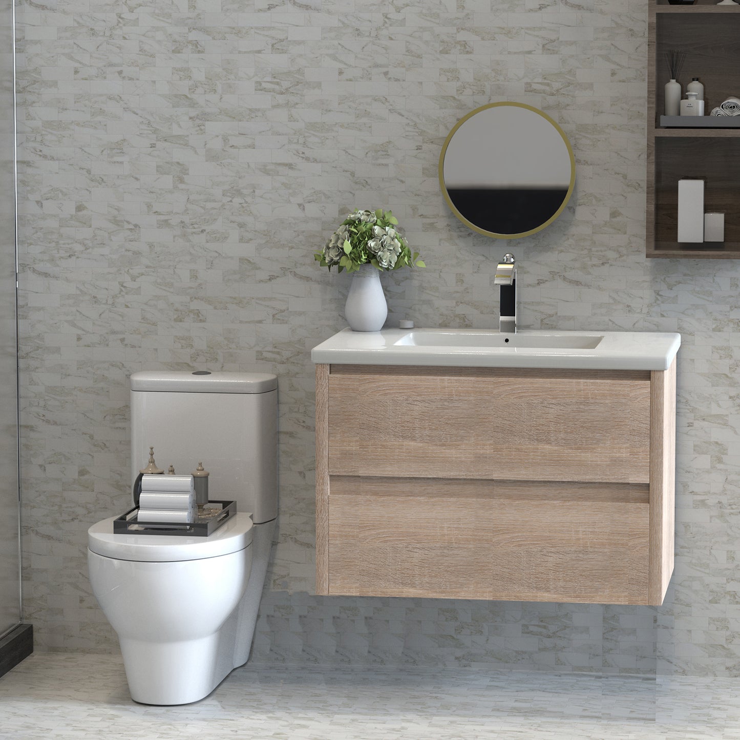 Floating Bathroom Vanity with Sink