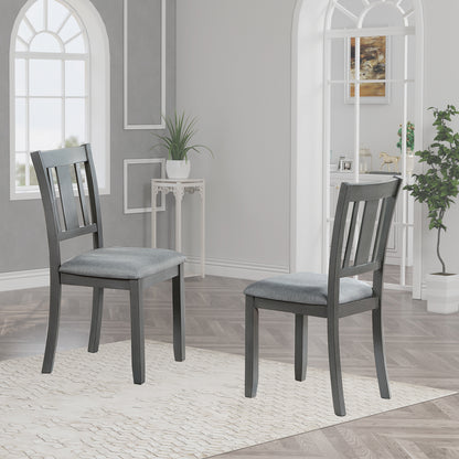 Payton Dining Chairs with Padded Seat (Set of 4) - Gray