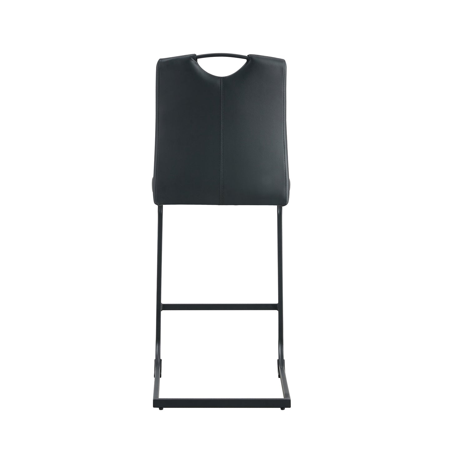 Regal PU Chair Barstool - Black Set of 2