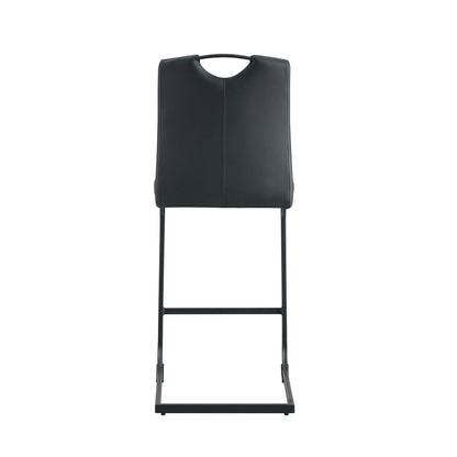 Regal PU Chair Barstool - Black Set of 2