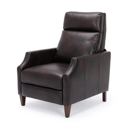Biscoe Push Back Recliner - Brown