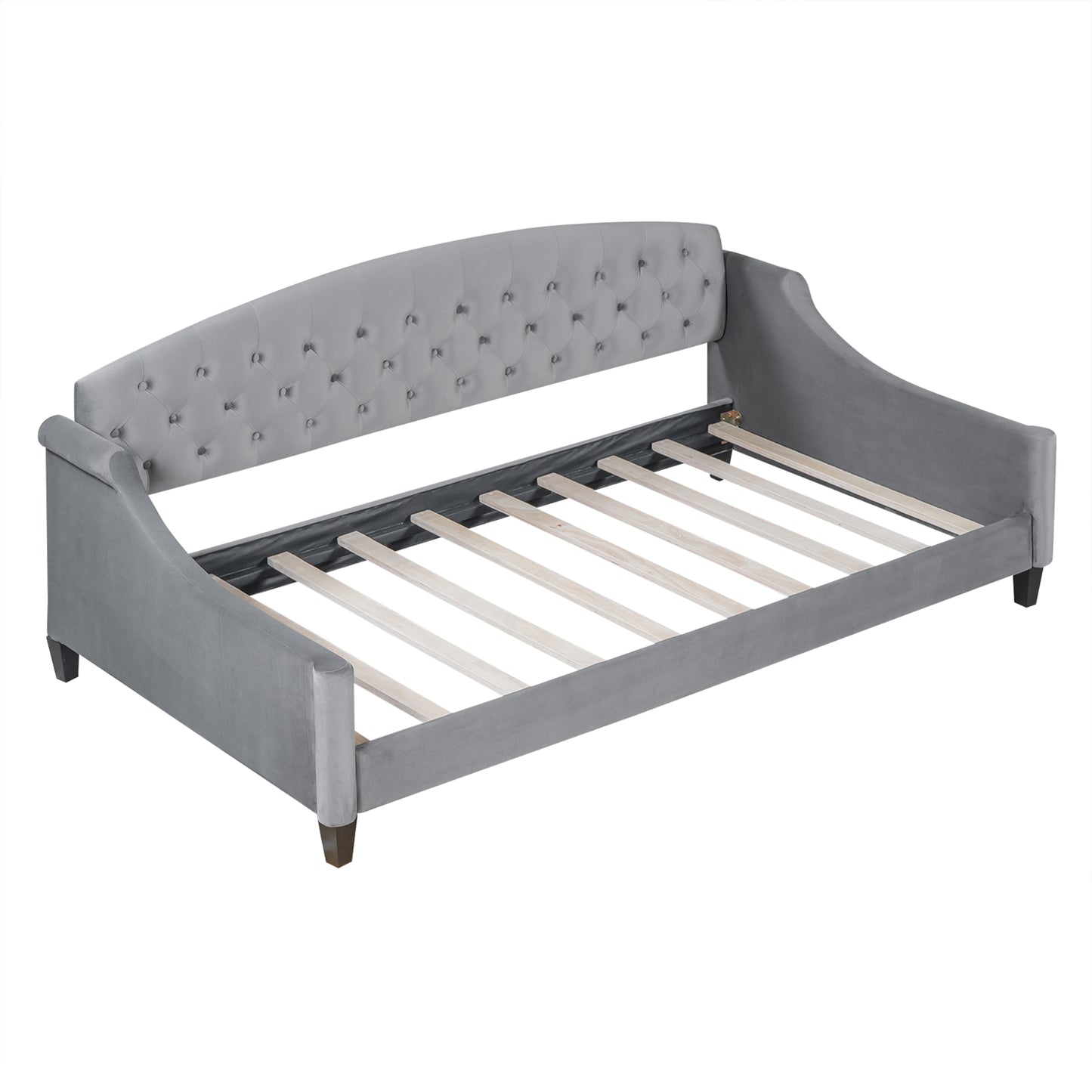 AF Luxury Tufted Button Twin Size Daybed - Gray