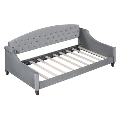 AF Luxury Tufted Button Twin Size Daybed - Gray