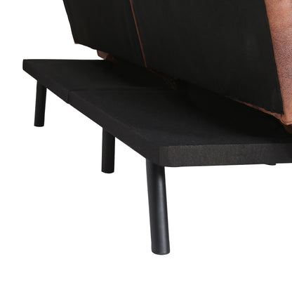 Koa Modern Convertible Memory Foam Futon Sofa Bed - Brown