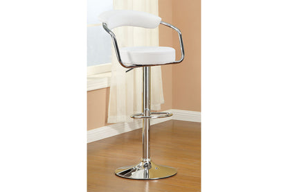 Park Adjustable Swivel  Bar Stool - Black Set of 2
