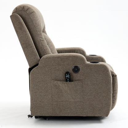 Logan Power Lift Recliner - Brown