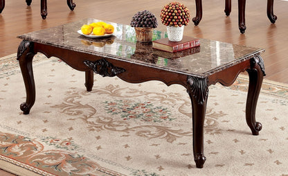 Marble Trio Traditional Coffee Table 3pc set