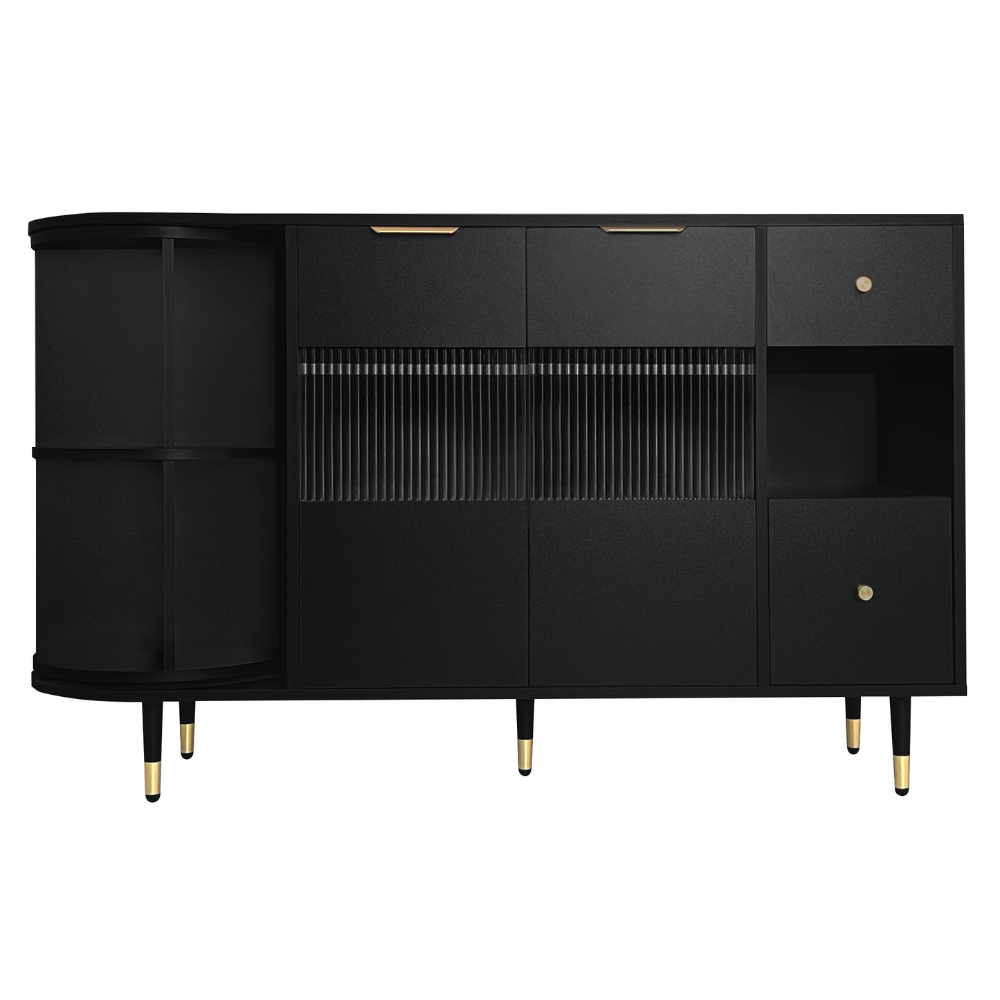 Greta Sideboard Buffet Cabinet - Black