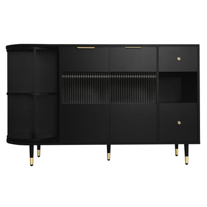 Greta Sideboard Buffet Cabinet - Black
