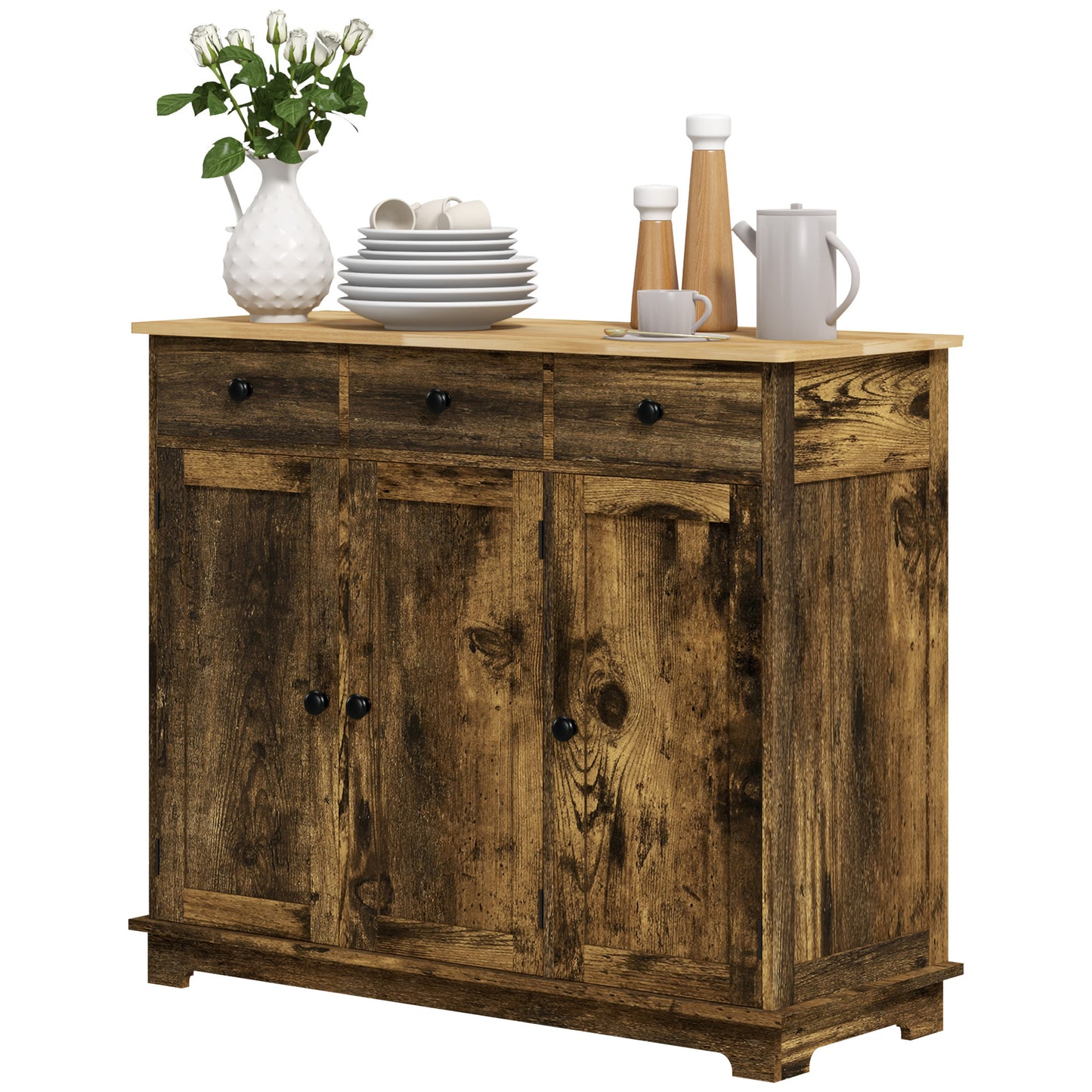 Moso Sideboard Buffet - Rustic Brown