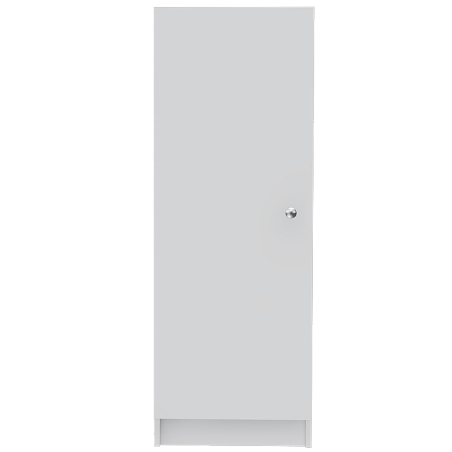 Belleria Single Door Pantry with 4 Shelves - White
