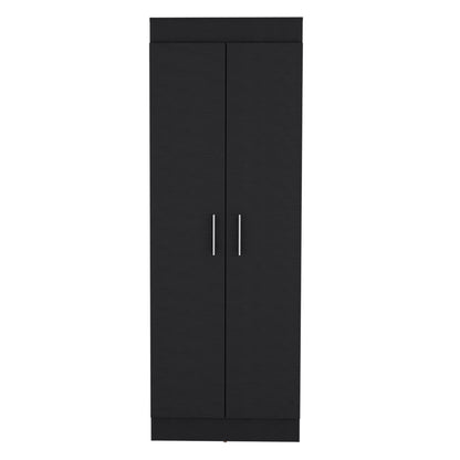 Nepal 2-Door Pantry Cabinet - Black