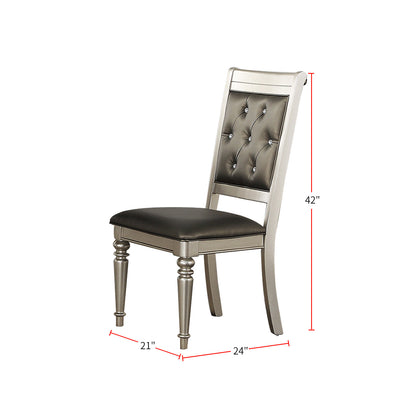 Omega Dining Chairs With Tufted Back (Set of 2)