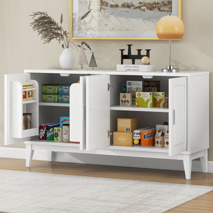 Sonia 4-Door Sideboard Buffet - White