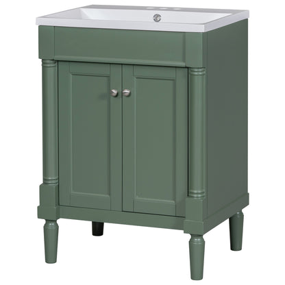 Modern Storage Bathroom Vanity with Top Sink