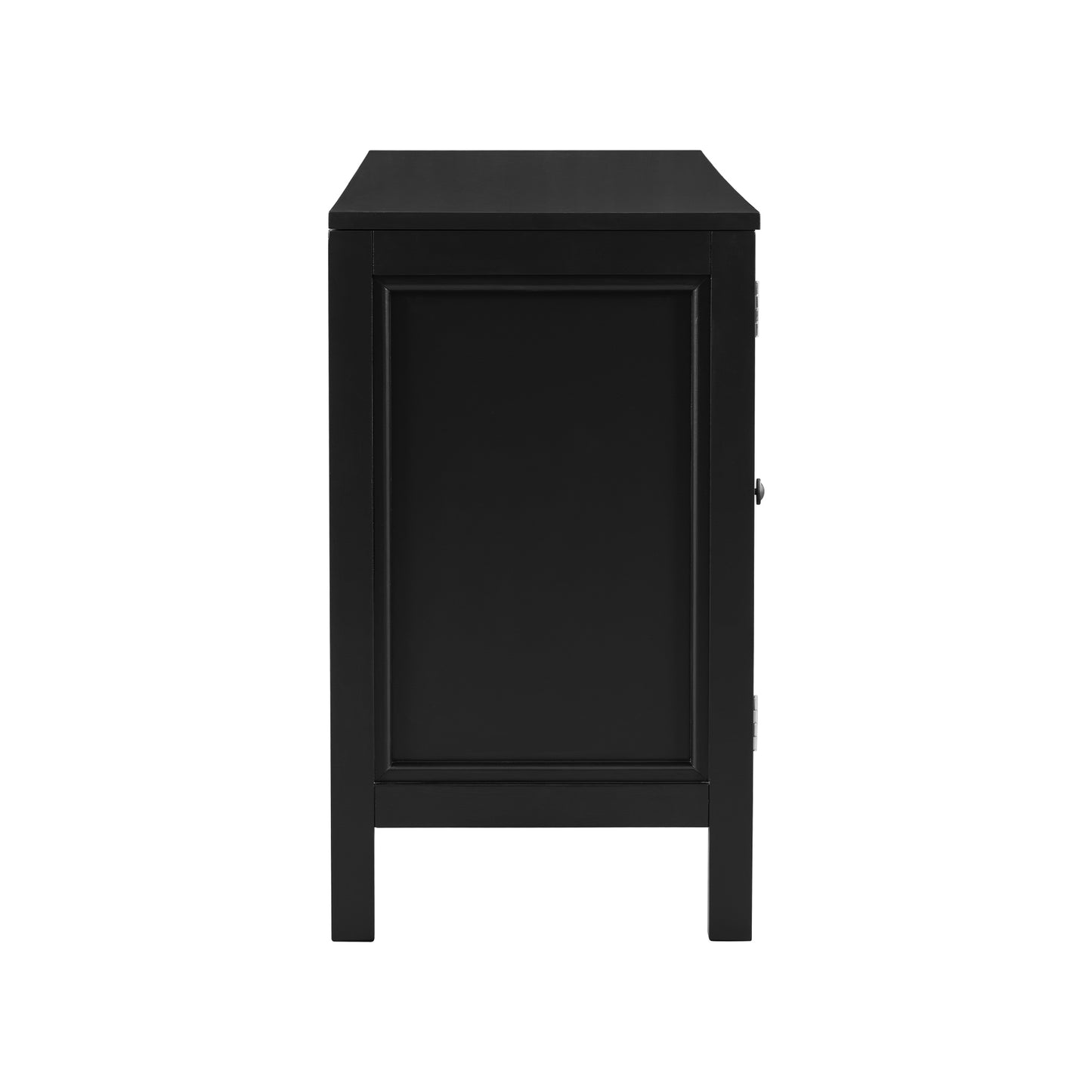Evie Artistic Three-Door Sideboard Buffet - Black