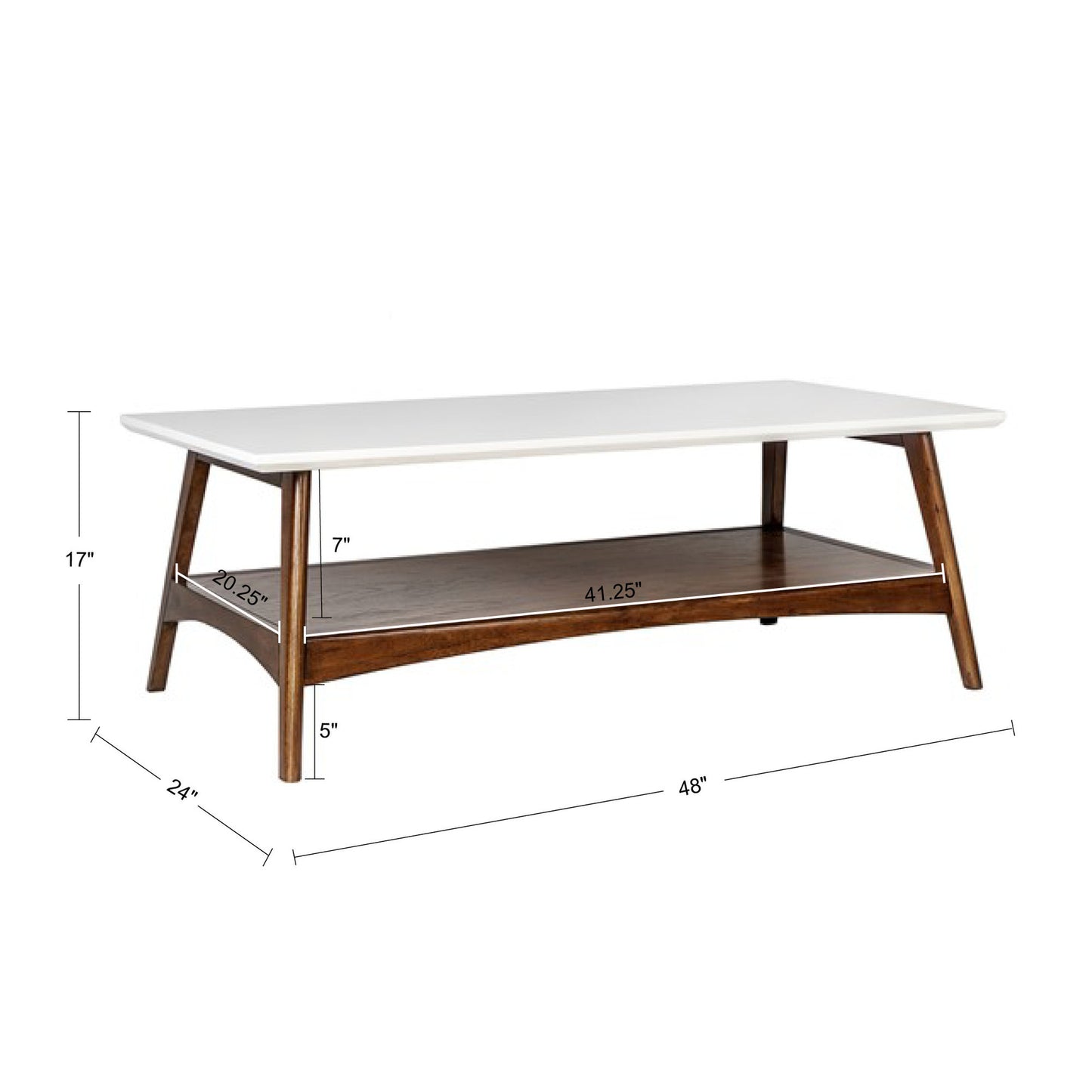 Parker coffee table - White