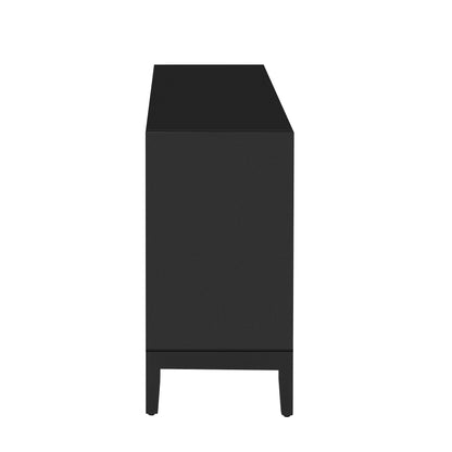 Carri Versatile Four-Door Sideboard Buffet - Black
