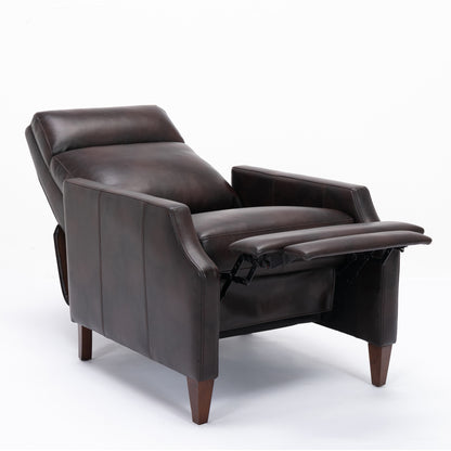 Biscoe Push Back Recliner - Brown