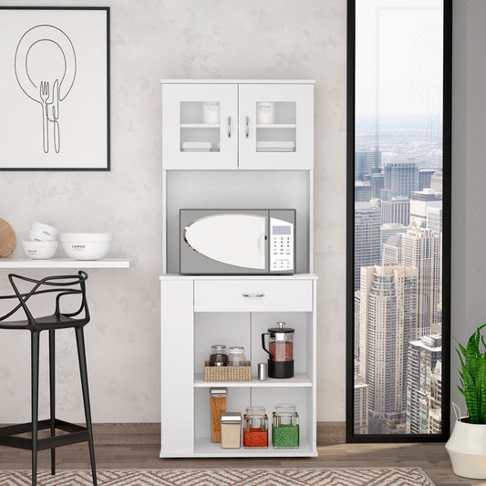 Hopkins 1-Drawer 3-Shelf Pantry Cabinet - White