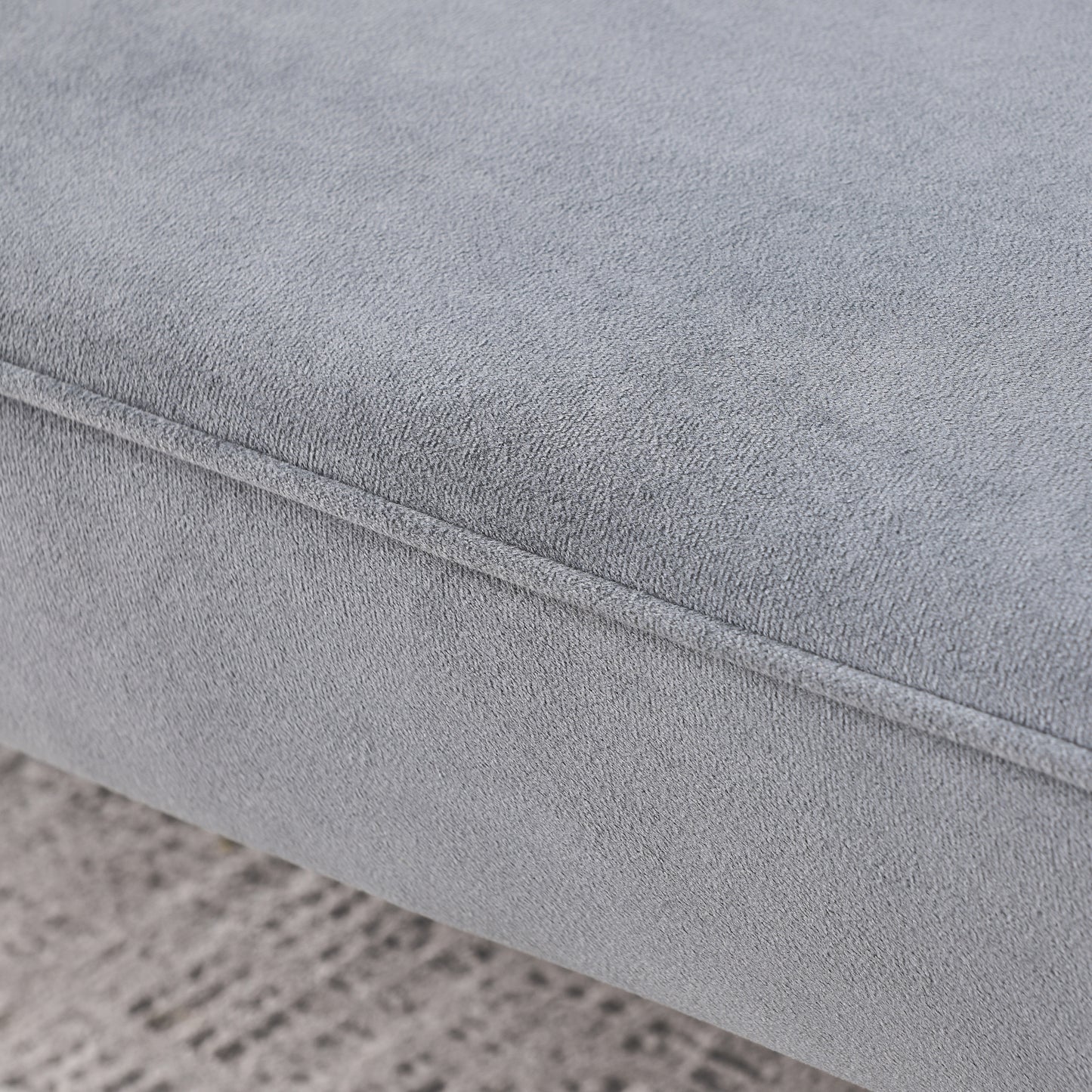 Mika Convertible Velvet Sofa Bed - Grey