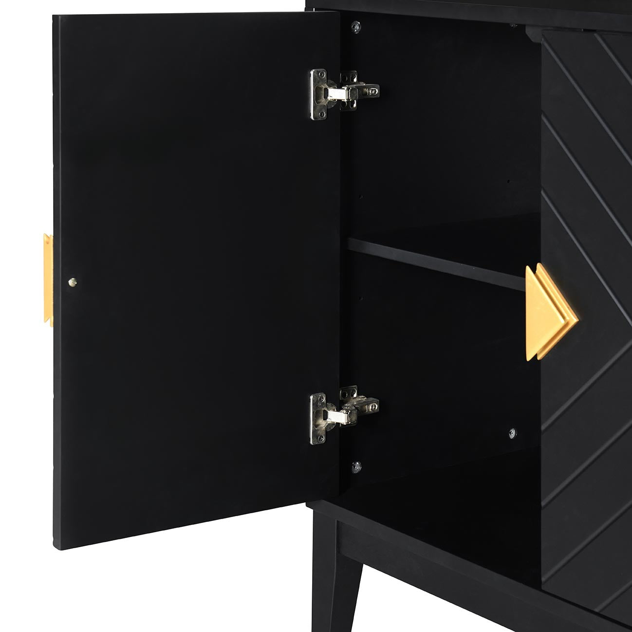Dalton 4-Door Sideboard Buffet - Black