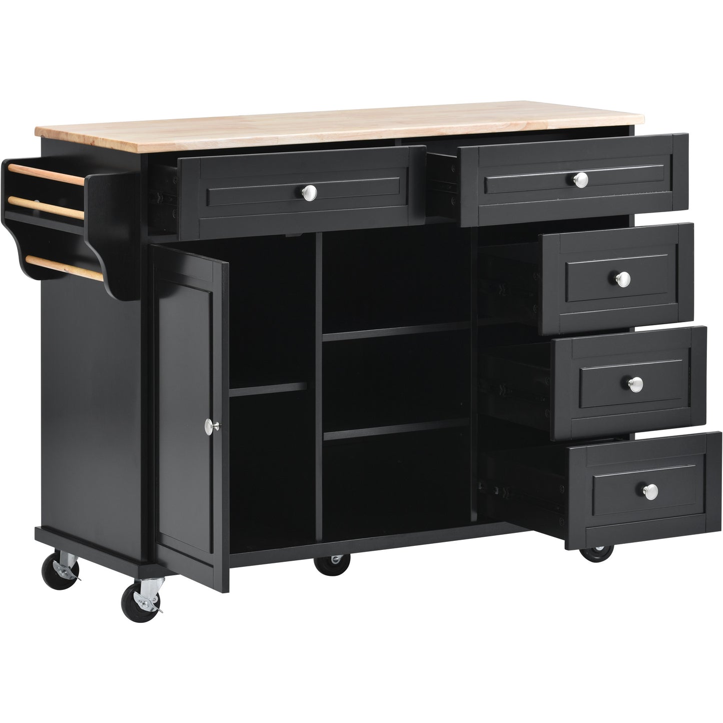 Pantry Mate Kitchen Cart - Black
