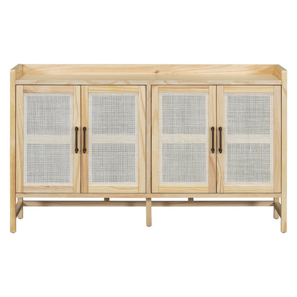 Hana Rattan Doors Sideboard Buffet - Natural