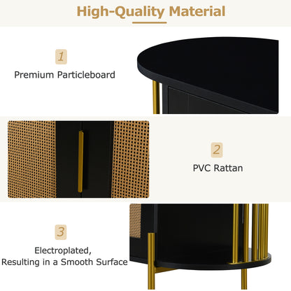 Amari 2- Rattan Door - Black