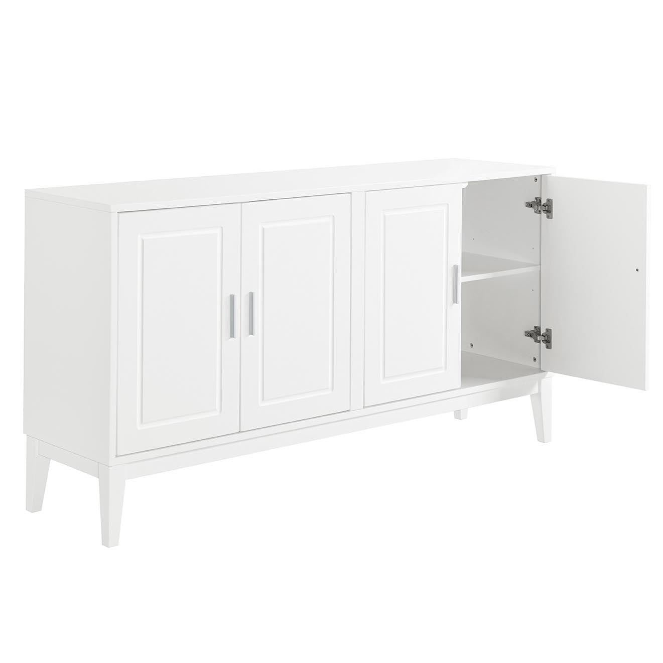 Sonia 4-Door Sideboard Buffet - White