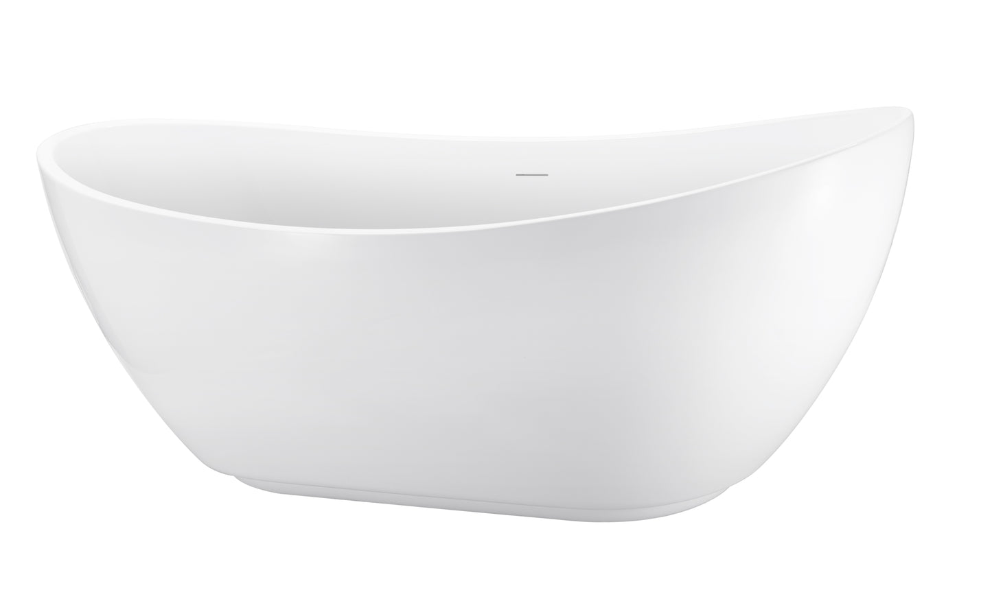 Osha 67"  Acrylic Freestanding Soaking Bathtub  - White