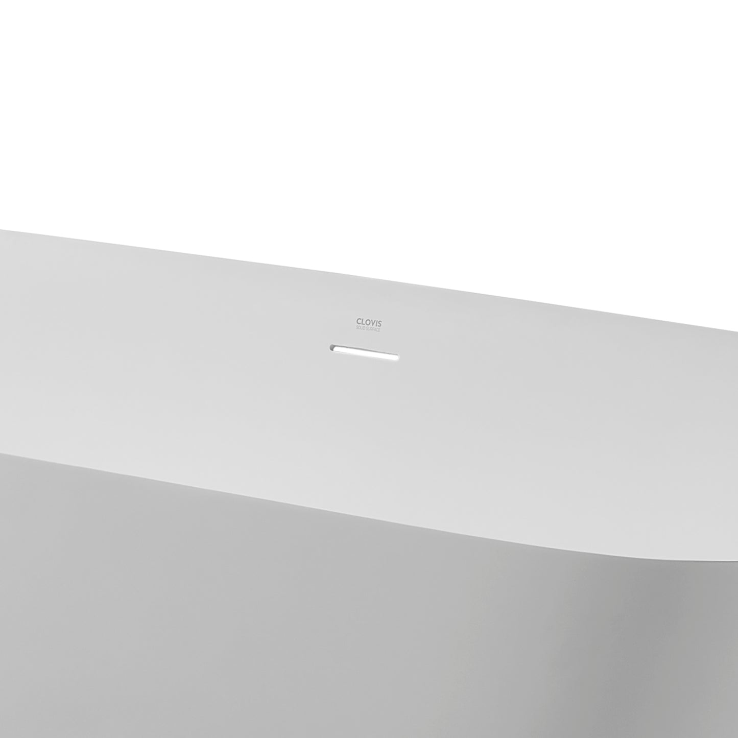 Malik Solid Surface Freestanding Bathtub - White