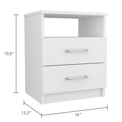 Brookeline 2-Drawer Nightstand - White