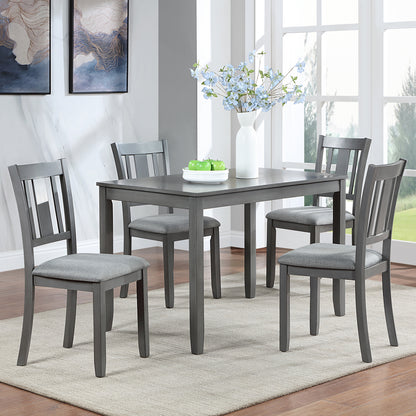 Payton Dining Chairs with Padded Seat (Set of 4) - Gray