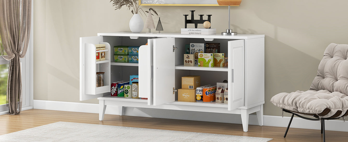 Sonia 4-Door Sideboard Buffet - White