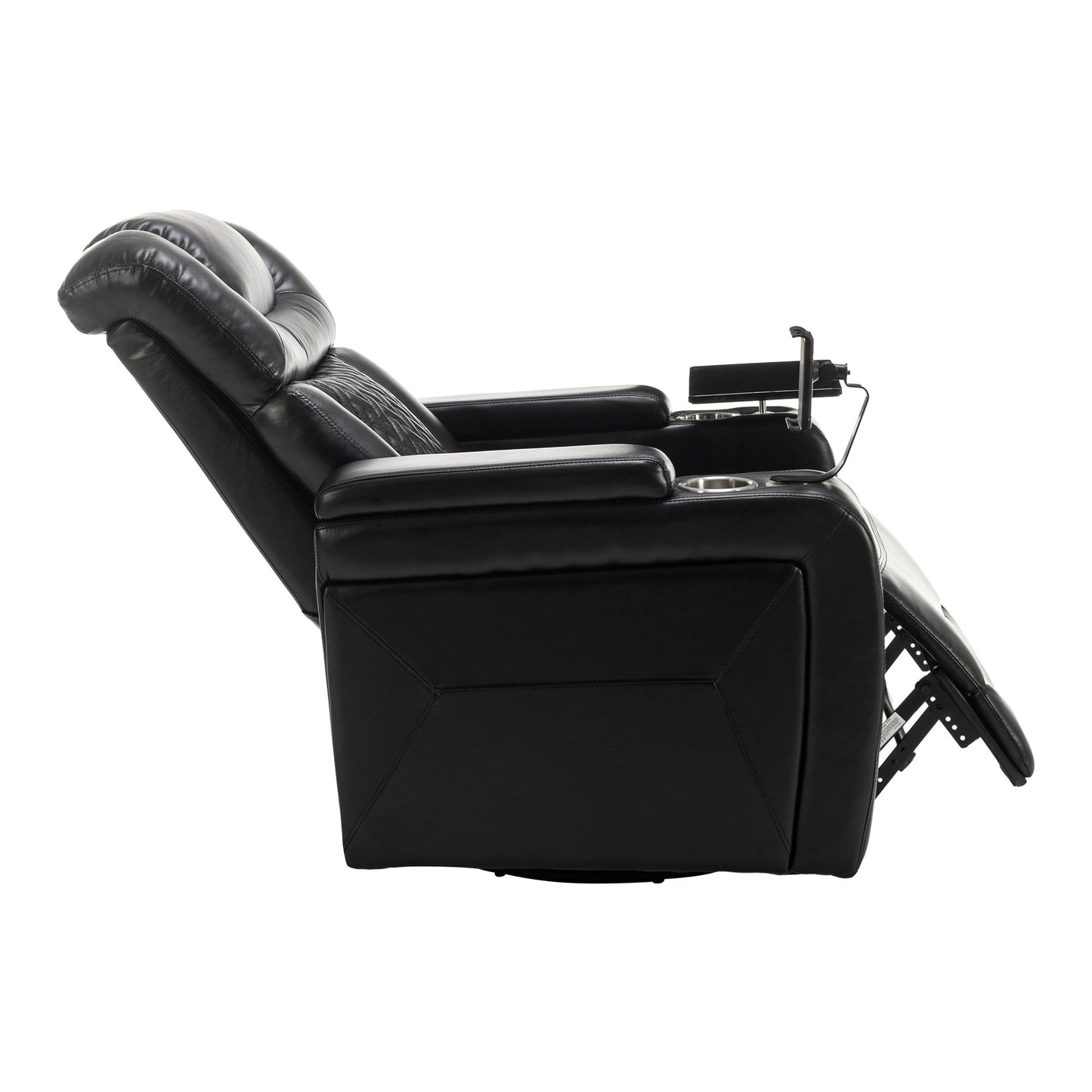 Comfort Max 270 Degree Swivel Power Recliner - Black