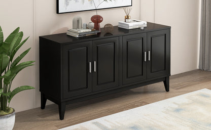 Sonia 4-Door Sideboard Buffet - Black
