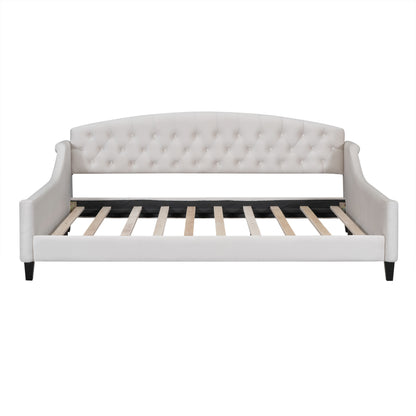 AF Luxury Tufted Button Full Size Daybed - Beige