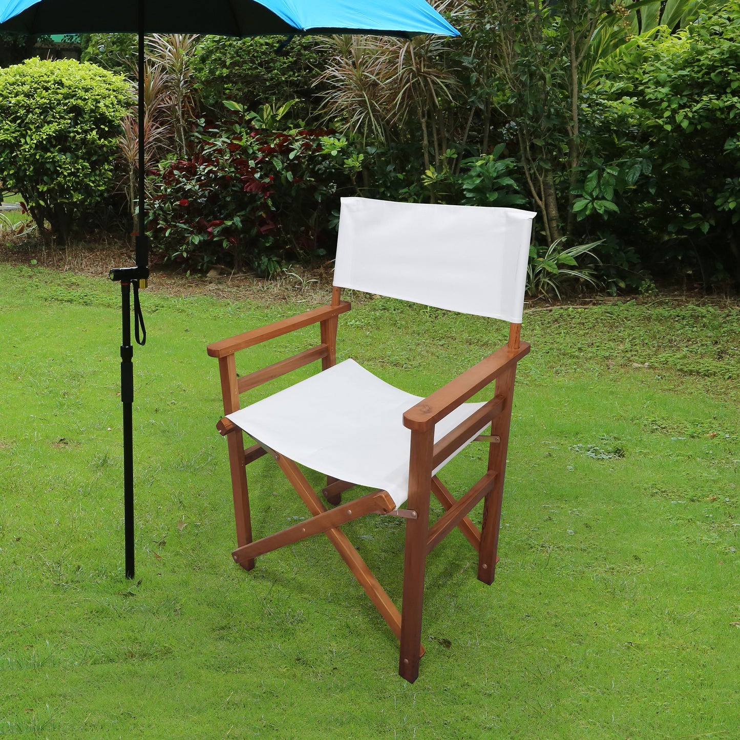 Nana Wooden Folding Director Chair - White