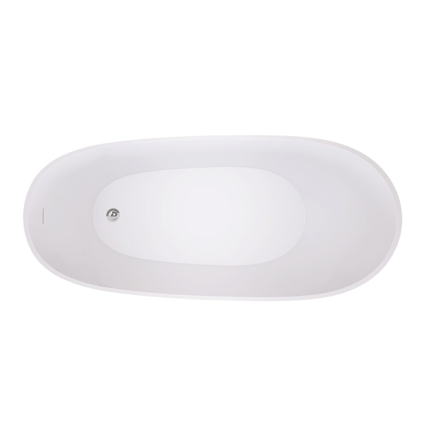 Cavi 67" Acrylic Freestanding Soaking Bathtub  - Gloss White