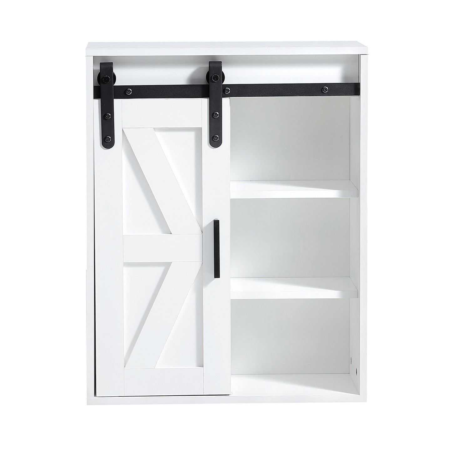 Lumber Wood  Storage Cabinet - White