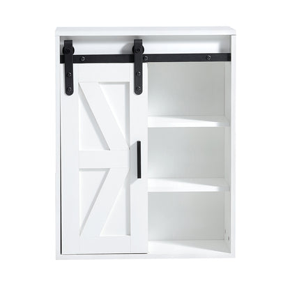 Lumber Wood  Storage Cabinet - White